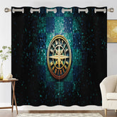 Seattle Mariners Baseball Blackout Curtain for Living Room Bedroom Window Treatment